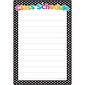 Ashley Productions Smart Poly™ Chart, 13" x 19", B&W Polka Dots Class Schedule, w/Grommet, Pack of 10 (ASH91035BN)