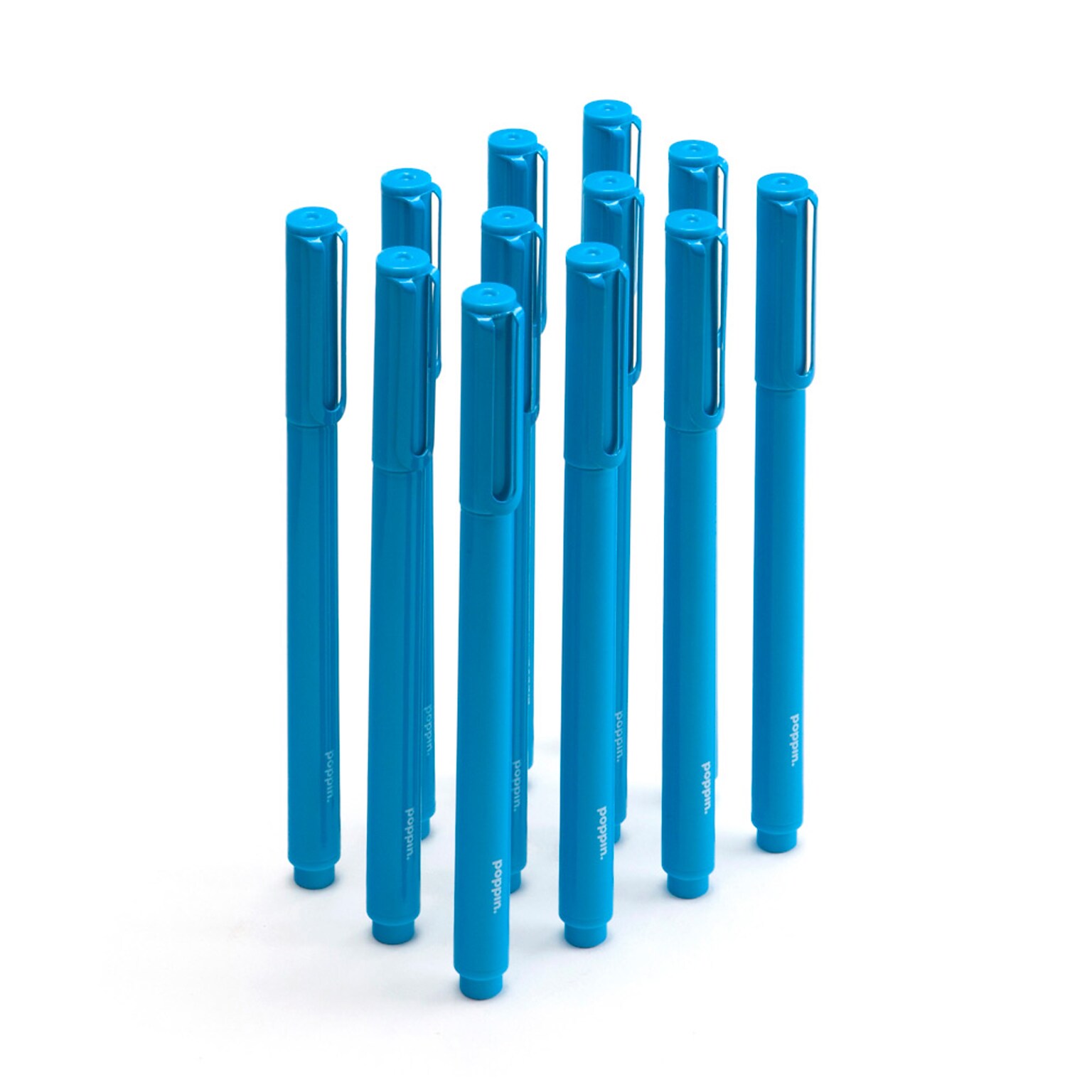 Poppin Pool Signature Ballpoint Pen, Blue Ink, Set of 100 (104605)