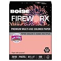 FIREWORX Colored Paper, 20lb, 8-1/2 x 11, Jammin Salmon, 500 Sheets/Ream