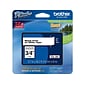 Brother TZE241CT Label Maker Tapes, 0.7", Black on White, 6/Carton