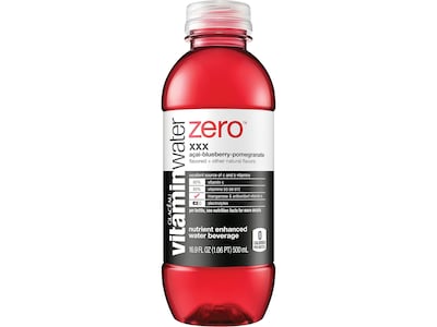 Glaceau Vitaminwater Zero XXX Açaí Blueberry Pomegranate Energy Drink, 16.9 Fl. Oz., 24/Carton (0078