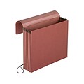 Pendaflex Earthwise Recycled Expanding Wallet, Elastic Closure, Letter Size, Brown, 10/Box (PFX 1073