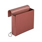 Pendaflex Earthwise Recycled Expanding Wallet, Elastic Closure, Letter Size, Brown, 10/Box (PFX 1073G-OX)