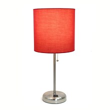 LimeLights Incandescent Table Lamp, Red (LT2024-Red)