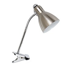Simple Designs Incandescent Desk Lamp, Brushed Nickel (LD2016-BSN)