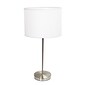Simple Designs Incandescent Table Lamp, White (LT2040-WHT)