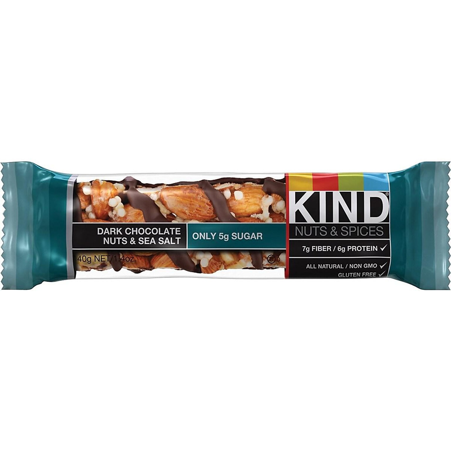 KIND® Bar, Dark Chocolate Nuts & Sea Salt, 1.4 Oz., 12/Box (PHW25795)