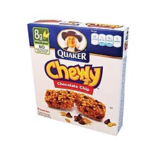 Quaker Chewy Chocolate Chip Granola Bar, 0.84 oz., 8 Bars/Box (QUA31182)