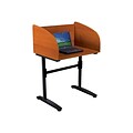 Essentials Lumina 31W Study Carrel, Cherry (90082)