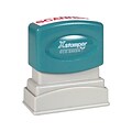 Xstamper ECO-GREEN Pre-Inked Stamp, Scanned, Red Ink (036049)