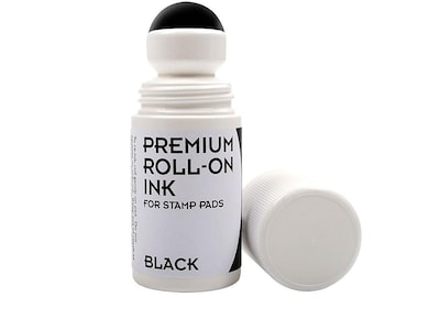 2000 Plus Premium Roll-On Ink Refill, Black Ink (030259)