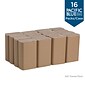 Pacific Blue Basic Recycled Multifold Paper Towel, 1-Ply, Brown, 250 Sheets/Pack, 16 Packs/Carton (23304)