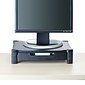Mind Reader Monitor Stand Riser with Drawer Storage for Computer, Laptop, Desk, iMac, Dell, HP, Printer, Black (DRPLMONST-BLK)