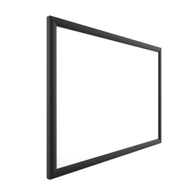 U Brands Magnetic Dry Erase Whiteboard, Black MDF Frame, 23 x 17 (307U00-01)