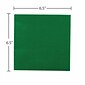 JAM Paper® Medium Lunch Napkins, 6 1/2 x 6 1/2, Green, 50/Pack (255628201)