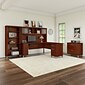 Bush Furniture Somerset 72"W L Shaped Desk with Storage, Hansen Cherry (WC81710K)