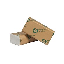Eco Green Recycled Multifold Paper Towels, 1-ply, 250 Sheets/Pack, 16 Packs/Carton (EW416)