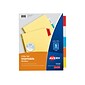 Avery Big Tab Insertable Buff Paper Dividers, 5-Tab, Assorted Colors, 48 Sets/Carton (11109)