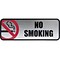 Cosco® No Smoking Wall Sign, Silver/Red (098207)