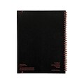 Oxford Black n Red 1-Subject Professional Notebooks, 8.5 x 11, Wide Ruled, 70 Sheets, Black (K666