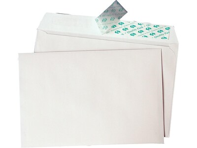 Quality Park 8.75"W x 5.75"H Blank Envelopes, White, 100/Box