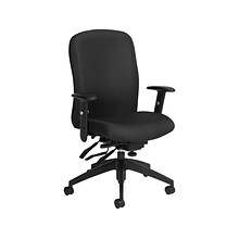 Global Truform Ergonomic Fabric Executive Big & Tall Chair, 350 lb. Capacity, Black (TS54503SCBKJN02