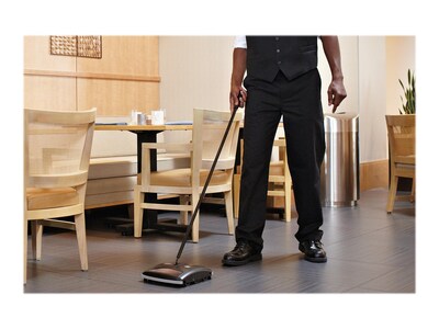 Rubbermaid Executive Series  8" Single-Action Sweeper, Black (FG421288BLA)