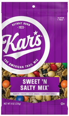 Kars Gluten Free Sweet N Salty Trail Mix, 9 oz., 12 Bags/Pack (KAR8628)