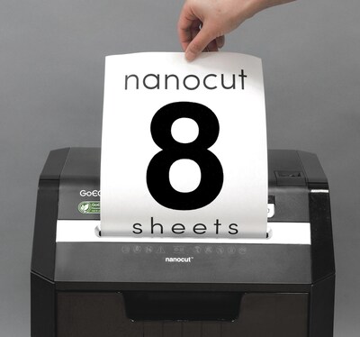 GoECOlife Optimus Series 8 Sheet Nanocut Personal Shredder (GHC85P-BLK)