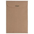 JAM Paper 6 x 9 Open End Catalog Envelopes with Clasp Closure, Brown Kraft Paper Bag, 10/Pack (563