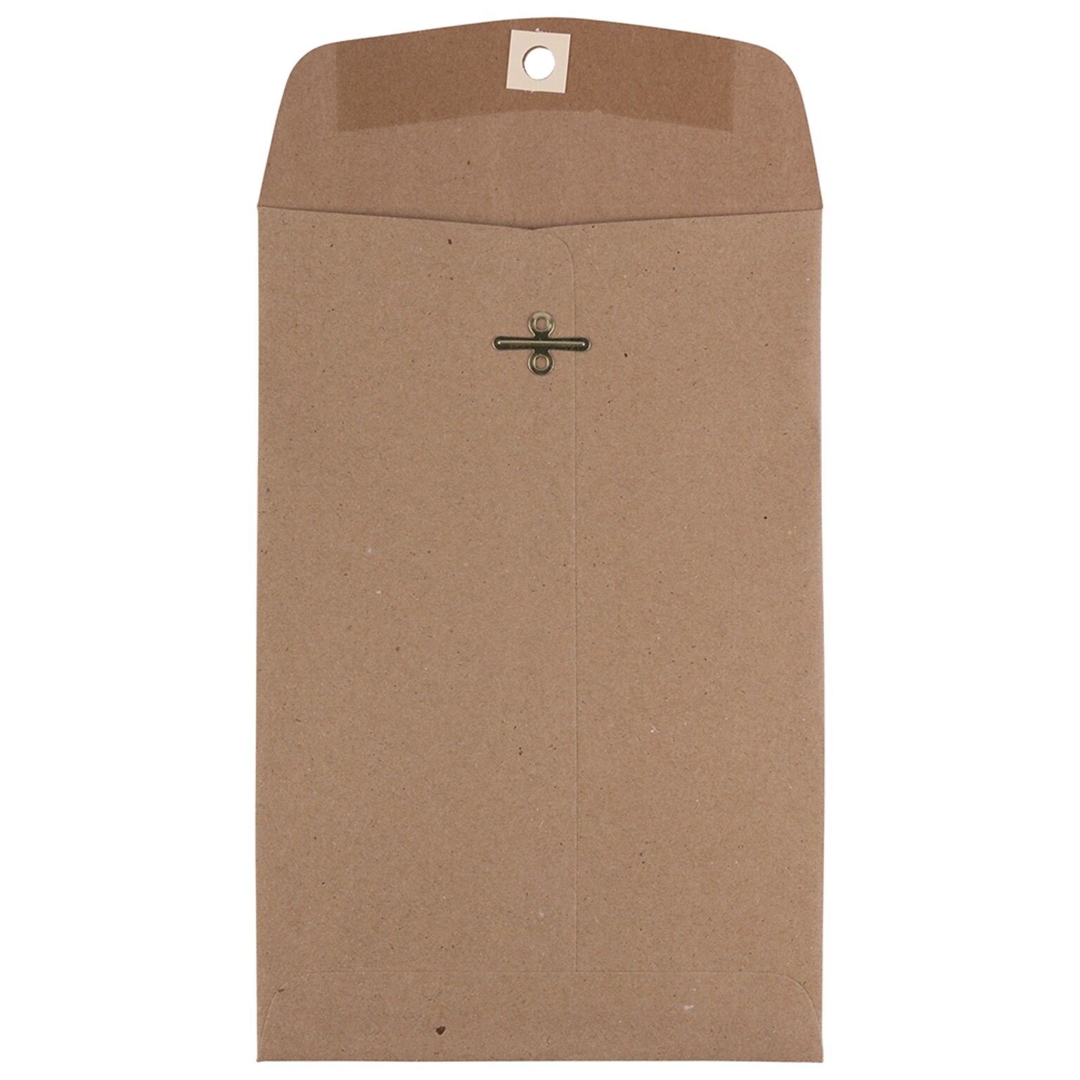 JAM Paper 6 x 9 Open End Catalog Envelopes with Clasp Closure, Brown Kraft Paper Bag, 10/Pack (563120844D)