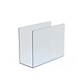 Azar Clear Acrylic Desk File Holder, Medium, 4/Box (255082)