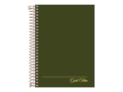 Ampad Gold Fibre Subject Notebooks, 5 x 7, College Ruled, 100 Sheets, Green (20-801R)