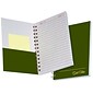 Ampad Gold Fibre Subject Notebooks, 5" x 7", College Ruled, 100 Sheets, Green (20-801R)