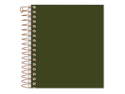 Ampad Gold Fibre Subject Notebooks, 5" x 7", College Ruled, 100 Sheets, Green (20-801R)