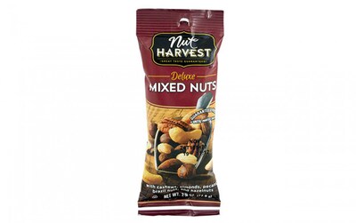 Nut Harvest Deluxe Salted Mixed Nuts, 2.75 oz., 8 Bags/Pack (295-00005)