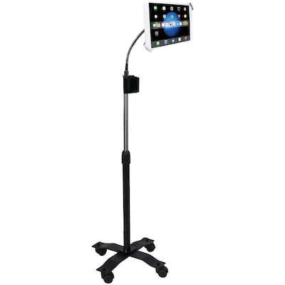 Cta Digital Pad-scgs Ipad/tablet Compact Security Gooseneck Floor Stand With Lock & Key Security Sys