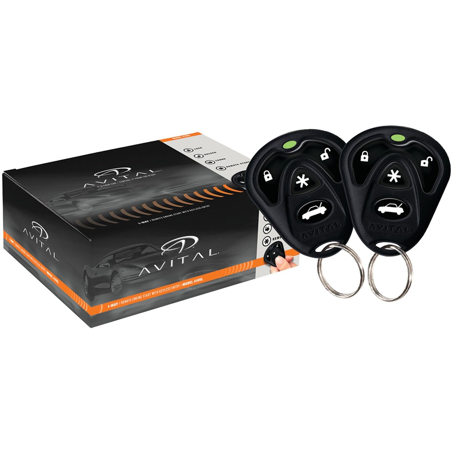 Avital 4105l Remote Start with Two 4-button Remotes