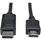 Tripp Lite P582-006 6' DisplayPort Video Cable, Black