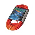 Coleman Cable Outdoor 25 General Purpose Extension Cord, 1 Outlet, Orange (02307)