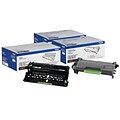 Brother Original DR820 Drum Unit and 2-Pack TN850 Black High Yield Laser Toner Cartridge