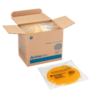 ActiveAire™ Low-Splash Deodorizer Urinal Screen by GP PRO, Sunscape Mango, 12 Screens Per Carton (48