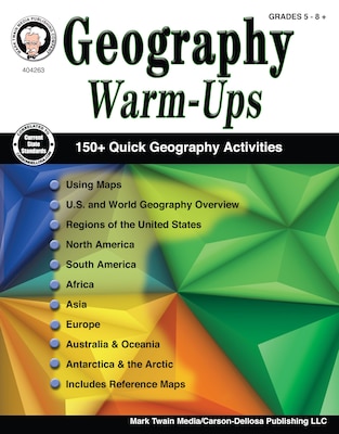 Geography Warm-Ups, Grades 5 - 8 Paperback (404263)