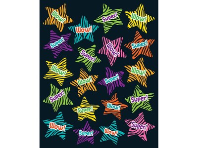 Carson-Dellosa Wild Style Stickers, Assorted Colors, 120/Pack (168136)