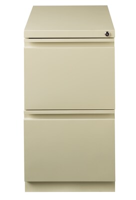2-Drawer Mobile File Cabinet, Putty, 23" Deep (19305)