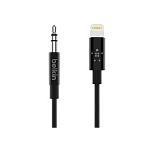 Belkin Lightning Audio Cable for iPhone/iPad/iPod Touch, Black (AV10172bt03-BLK)