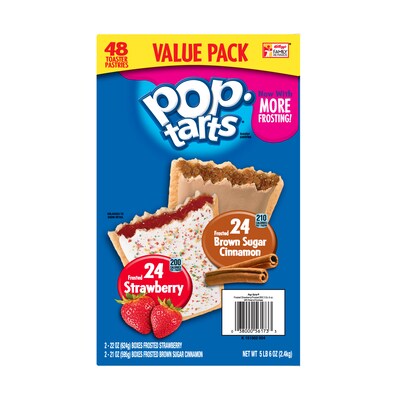 Kellogg's Pop Tarts Bars Variety Pack, 48/Carton (220-00456)
