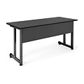 OFM 24 x 55 Modular Utility and Training Table, Graphite with Black Frame (55142-GRPT)