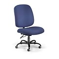 OFM Big and Tall Fabric Mid-Back Armless Swivel Task Chair, Navy (700-237)