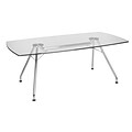 OFM Core Collection Glass Top Conference Table, 39 x 77 (GT3977)